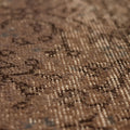 Vintage Isparta Turkish Area Rug 5x9 ft — Brown & Beige Floral (No. 40079)