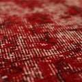 Vintage Isparta Turkish Area Rug 5x9 ft — Red Overdyed (No. 40086)
