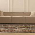 Vintage Isparta Turkish Area Rug 5x9 ft — Gray & Red Distressed