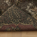 Vintage Isparta Turkish Area Rug 5x9 ft — Gray & Red Distressed