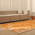 Vintage Isparta Turkish Area Rug 5x9 ft — Orange Overdyed
