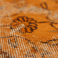Vintage Isparta Turkish Area Rug 5x9 ft — Orange Overdyed