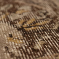 Vintage Isparta Turkish Area Rug 6x9 ft — Beige & Brown Floral (No. 40102)