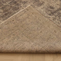 Vintage Manisa Turkish Area Rug 6x9 ft — Gray & Beige Distressed
