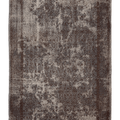 Vintage Isparta Turkish Area Rug 5x9 ft — Gray & Brown Distressed