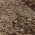 Vintage Isparta Turkish Area Rug 6x10 ft — Gray & Brown Floral (No. 40109)