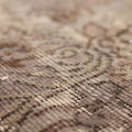 Vintage Isparta Turkish Area Rug 5x9 ft — Gray & Brown Distressed (No. 40112)