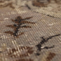 Vintage Isparta Turkish Area Rug 5x8 ft — Beige & Brown Floral (No. 40115)