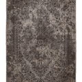 Vintage Isparta Turkish Area Rug 6x9 ft — Gray & Brown Distressed