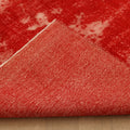 Vintage Isparta Turkish Area Rug 6x9 ft — Red Overdyed