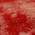 Vintage Isparta Turkish Area Rug 6x9 ft — Red Overdyed