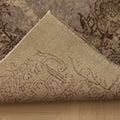 Vintage Isparta Turkish Area Rug 5x9 ft — Gray & Brown Floral (No. 40123)