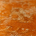 Vintage Isparta Turkish Area Rug 7x10 ft — Orange & Beige Overdyed