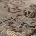 Vintage Isparta Turkish Area Rug 5x9 ft — Gray & Brown Distressed (No. 40129)