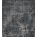 Vintage Isparta Turkish Area Rug 5x8 ft — Gray Overdyed (No. 40131)