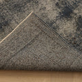 Vintage Isparta Turkish Area Rug 5x8 ft — Gray Overdyed (No. 40131)