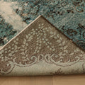 Vintage Isparta Turkish Area Rug 5x8 ft — Blue & Gray Distressed (No. 40132)