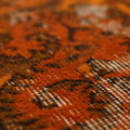 Vintage Isparta Turkish Area Rug 6x8 ft — Orange Overdyed