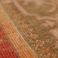 Vintage Van Turkish Area Rug 6x13 ft — Red & Brown Floral