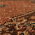 Vintage Konya Turkish Runner Rug 4x12 ft — Red & Blue Geometric