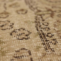 Vintage Isparta Turkish Area Rug 5x8 ft — Beige & Brown Floral (No. 40168)