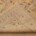 Vintage Manisa Turkish Area Rug 5x9 ft — Orange & Blue Floral (No. 40171)