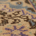 Vintage Manisa Turkish Area Rug 5x9 ft — Orange & Blue Floral (No. 40171)