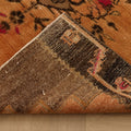 Vintage Van Turkish Area Rug 5x7 ft — Orange & Brown Floral