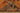 Vintage Van Turkish Area Rug 5x7 ft — Orange & Brown Floral