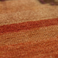 Vintage Van Turkish Area Rug 5x7 ft — Orange & Brown Floral