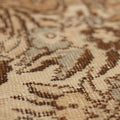 Vintage Isparta Turkish Area Rug 5x8 ft — Beige & Brown Floral (No. 40177)