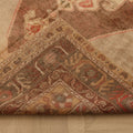 Vintage Aksaray Turkish Area Rug 5x8 ft — Beige & Brown Floral