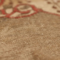 Vintage Aksaray Turkish Area Rug 5x8 ft — Beige & Brown Floral
