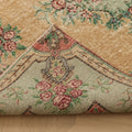 Vintage Isparta Turkish Area Rug 5x8 ft — Beige & Green Floral (No. 40184)