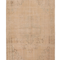 Vintage Manisa Turkish Area Rug 5x8 ft — Beige Floral (No. 40185)