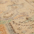 Vintage Manisa Turkish Area Rug 6x7 ft — Orange & Blue Floral