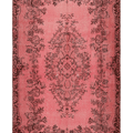 Vintage Isparta Turkish Area Rug 5x9 ft — Pink Overdyed (No. 40209)