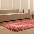 Vintage Isparta Turkish Area Rug 5x9 ft — Pink Overdyed (No. 40209)