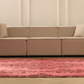 Vintage Isparta Turkish Area Rug 5x9 ft — Pink Overdyed (No. 40209)