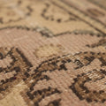 Vintage Manisa Turkish Area Rug 6x9 ft — Beige & Pink Floral