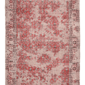 Vintage Isparta Turkish Area Rug 6x10 ft — Red & Beige Floral (No. 40262)