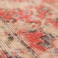 Vintage Isparta Turkish Area Rug 6x10 ft — Red & Beige Floral (No. 40262)
