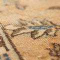 Vintage Isparta Turkish Area Rug 6x9 ft — Beige & Blue Floral