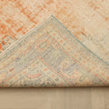 Vintage Manisa Turkish Area Rug 6x9 ft — Orange Floral