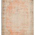 Vintage Manisa Turkish Area Rug 6x9 ft — Orange Floral