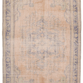 Vintage Manisa Turkish Area Rug 5x9 ft — Beige Floral (No. 40270)