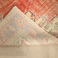 Vintage Manisa Turkish Area Rug 5x9 ft — Red Floral