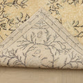 Vintage Isparta Turkish Area Rug 5x9 ft — Beige Floral (No. 40287)