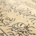 Vintage Isparta Turkish Area Rug 5x9 ft — Beige Floral (No. 40287)