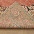 Vintage Isparta Turkish Area Rug 6x11 ft — Beige & Brown Floral